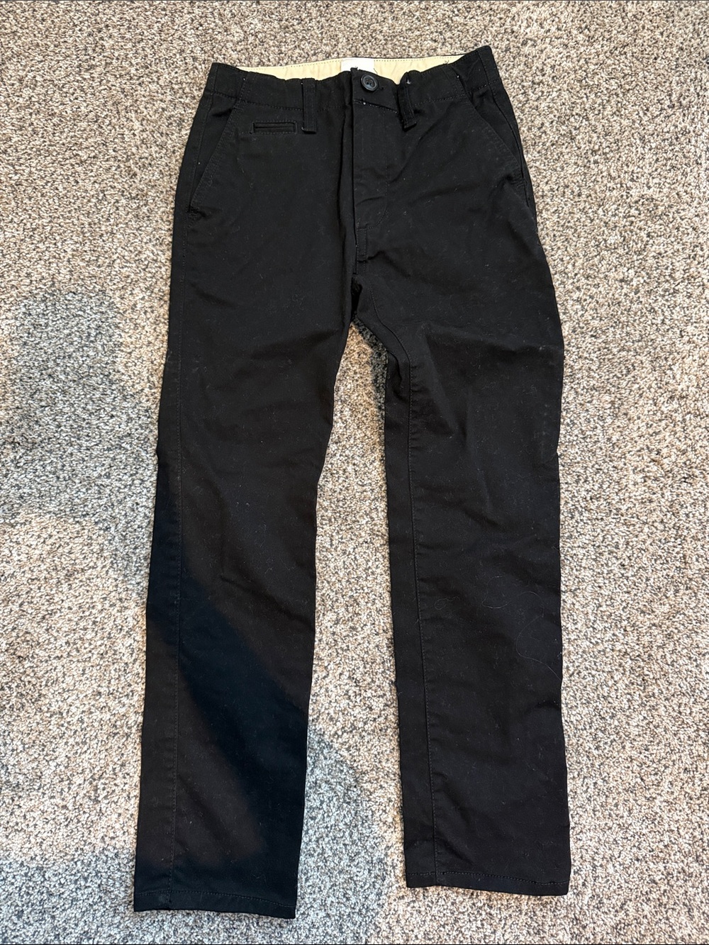 GAP Black Straight-Leg Kids Chinos